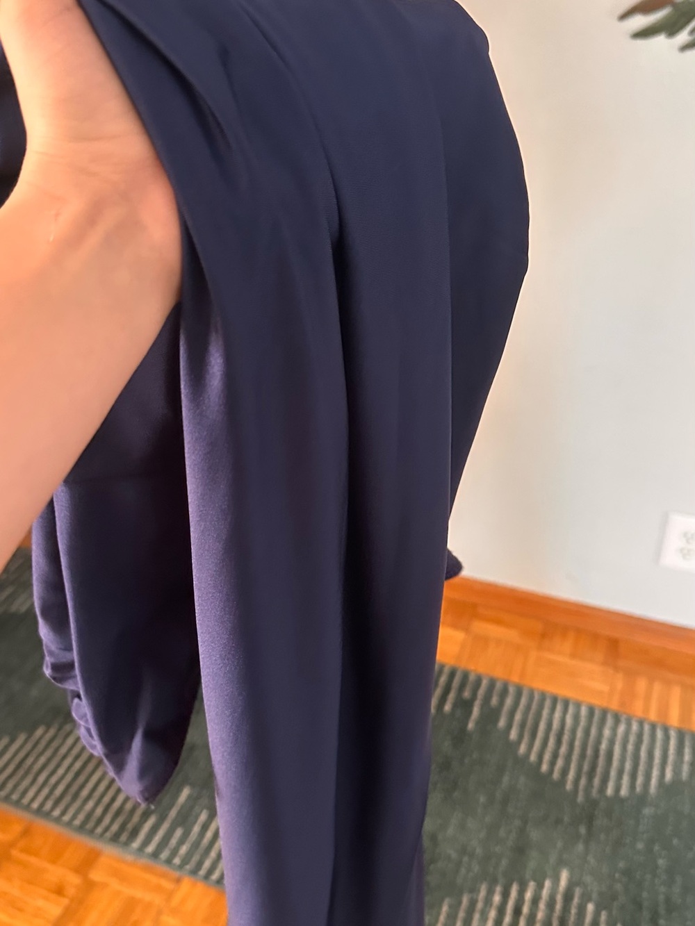 Blue but it lwk looks purple strapless dress